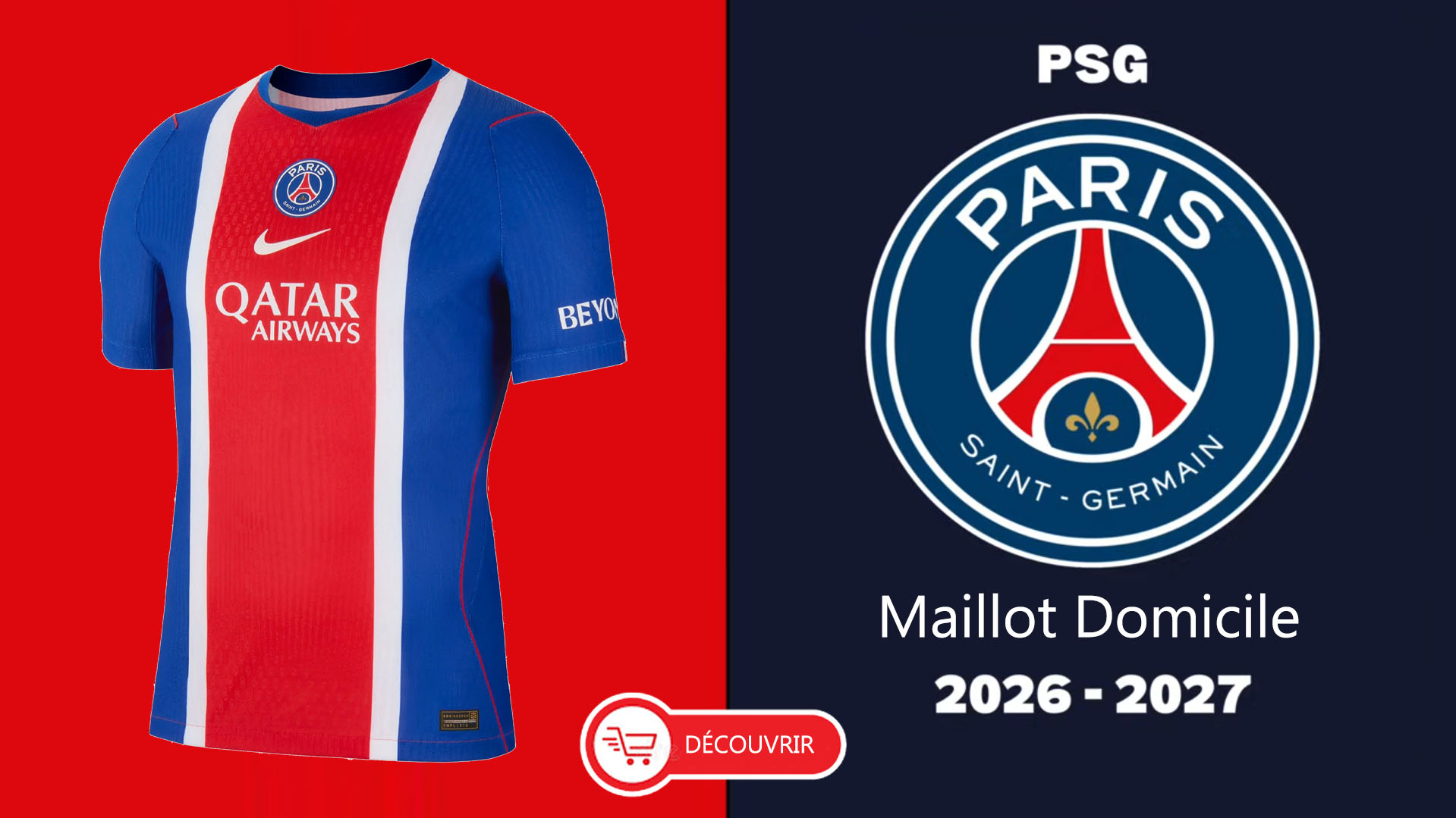 Paris Saint-Germain Home Jersey 2026-2027 Paris Saint-Germain Home Jersey 2026-2027
