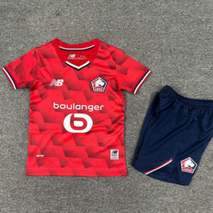 Maillot Lille OSC Enfant 2025 2026 Domicile Rouge