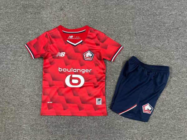 Maillot Lille OSC Enfant 2025 2026 Domicile Rouge
