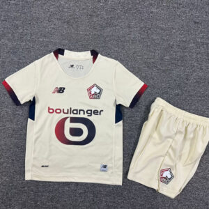 Maillot Lille OSC Enfant 2025 2026 Extérieur Blanc
