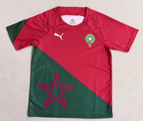 Maillot Maroc 2025 2026 Rouge et Vert