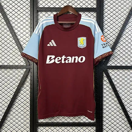 Maillot Aston Villa Domicile 2025 2026 -Rouge Bleu