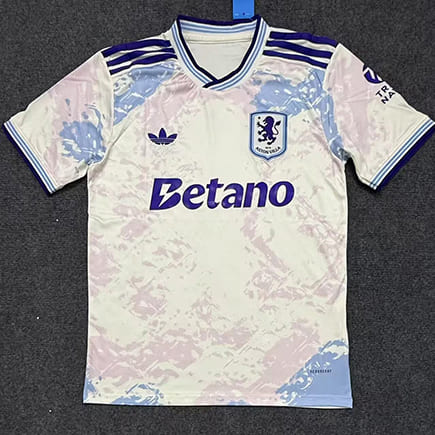 Maillot Aston Villa Third 2025 2026 -Blanc Violet Bleu