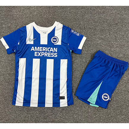 Maillot Brighton Domicile 2025 2026 Enfant -Blanc Bleu