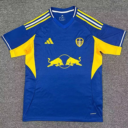 Maillot Leeds United Extérieur 2025 2026 -Bleu Jaune