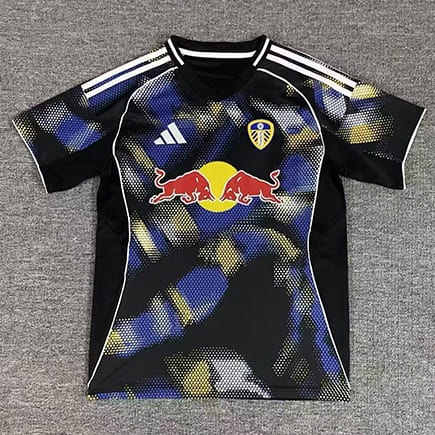Maillot Leeds United Third 2025 2026 -Bleu Noir Jaune