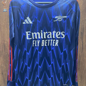 Maillot Manches Longues Arsenal Extérieur 2025 2026 -Bleu