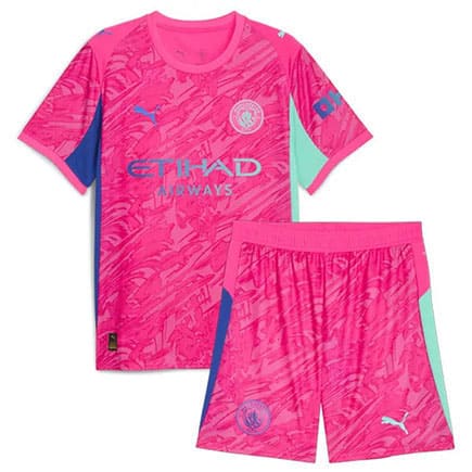Maillot Manchester City Gardien 2025 2026 Enfant -Rose