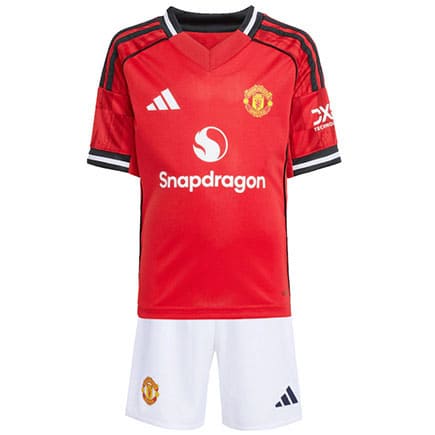 Maillot Manchester United Domicile 2025 2026 Enfant -Rouge Blanc