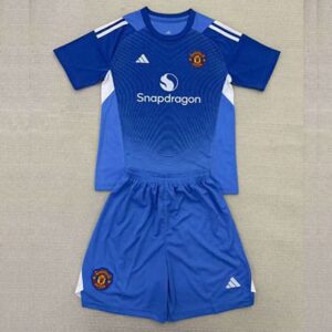 Maillot Manchester United Gardien 2025 2026 Enfant -Bleu