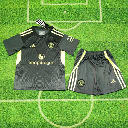 Maillot Manchester United Gardien 2025 2026 Enfant -Noir