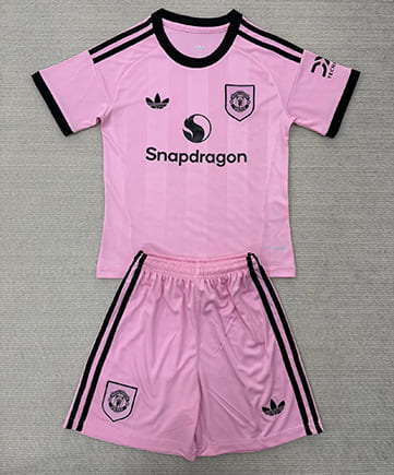 Maillot Manchester United Gardien 2025 2026 Enfant -Rose