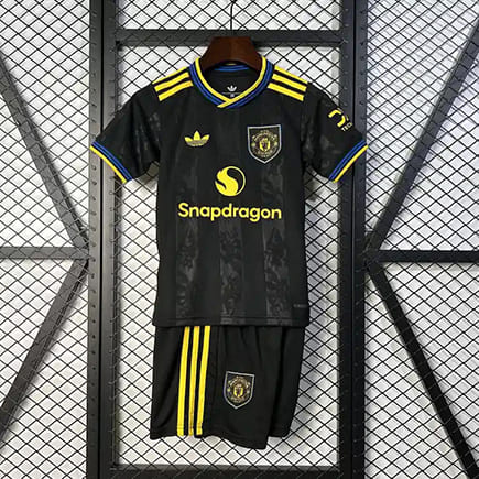 Maillot Manchester United Third 2025 2026 Enfant -Noir