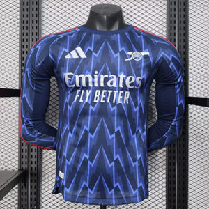 Maillot Match Manches Longues Arsenal Extérieur 2025 2026 Bleu