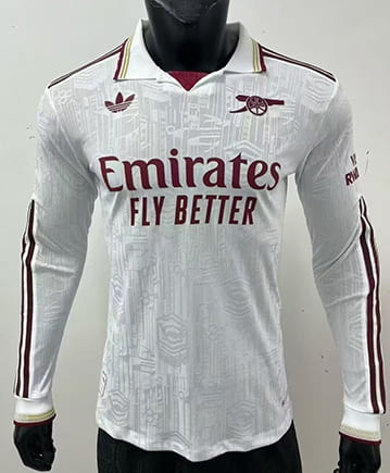 Maillot Match Manches Longues Arsenal Third 2025 2026 -Blanc