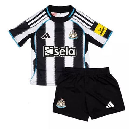 Maillot Newcastle United Domicile 2025 2026 Enfant -Noir Blanc