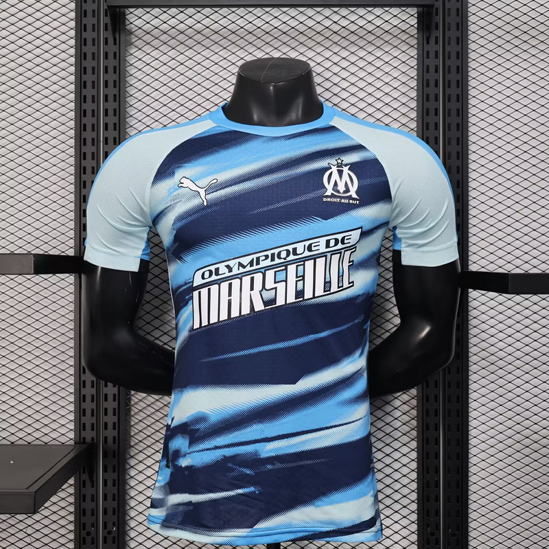 Maillot OM Olympique de Marseille entraînement Bleu 2025 2026– Version Joueur