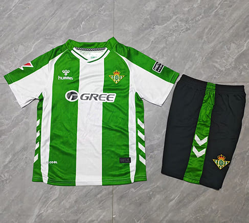 Maillot Real Betis Domicile 2025 2026 Enfant -Vert Blanc Noir Maillot Real Betis Domicile 2025 2026 Enfant -Vert Blanc Noir