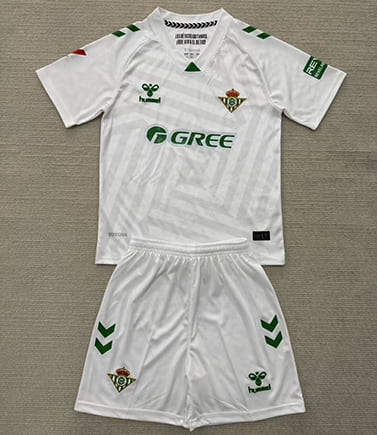 Maillot Real Betis Gardien 2025 2026 Enfant -Blanc Gris Maillot Real Betis Gardien 2025 2026 Enfant -Blanc Gris