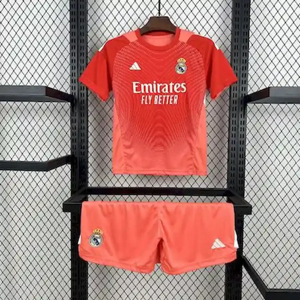 Maillot Real Madrid Enfant 2025-2026 Gardien de but rouge