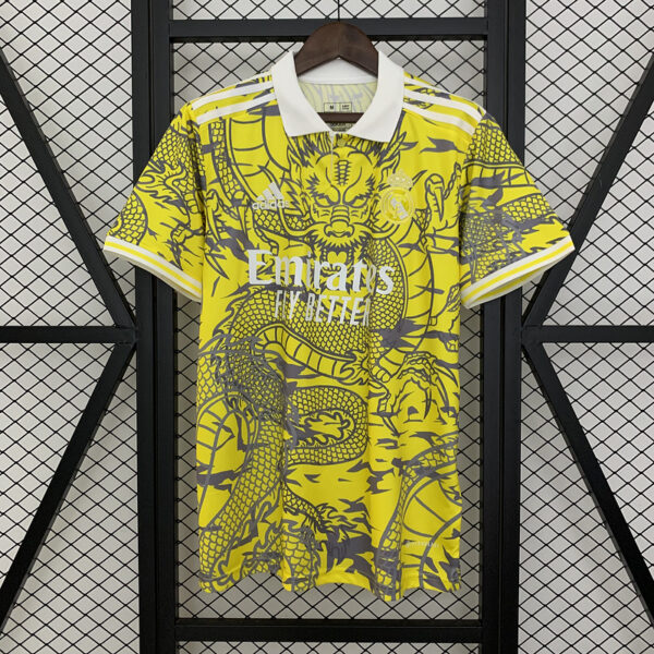 Maillot Real Madrid dragon jaune 2025 2026