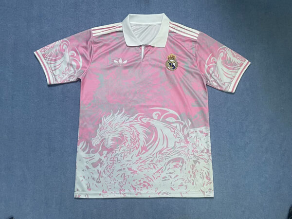 Maillot Real Madrid dragon rose 2025 2026