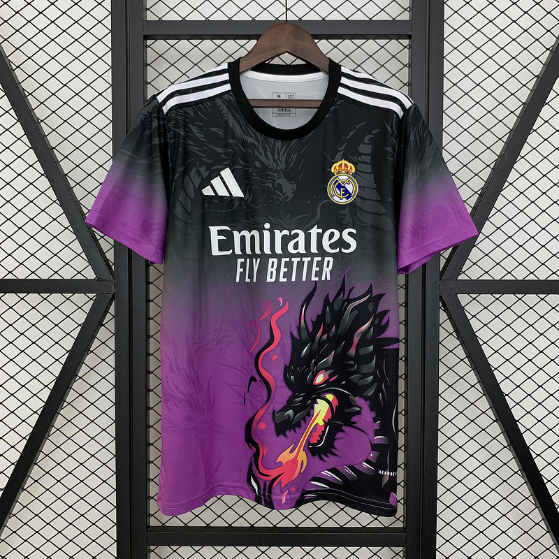 Maillot Real Madrid violet et noir 2025 2026