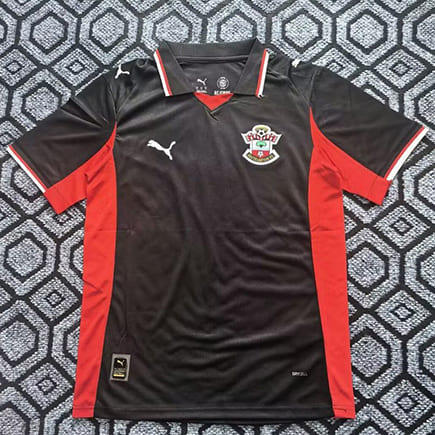 Maillot Southampton Extérieur 2025 2026 -Noir Rouge