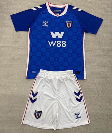 Maillot Sunderland Extérieur 2025 2026 Enfant -Bleu Blanc A