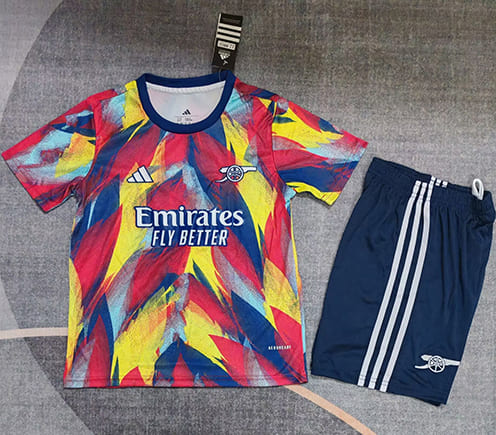 Maillot Training Arsenal 2025 2026 Enfant Jaune Rouge Bleu