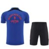 Maillot Training Manchester United+Short 2025 2026 -Bleu Noir
