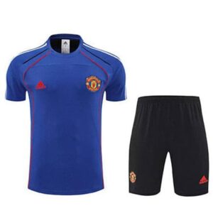 Maillot Training Manchester United+Short 2025 2026 -Bleu Noir