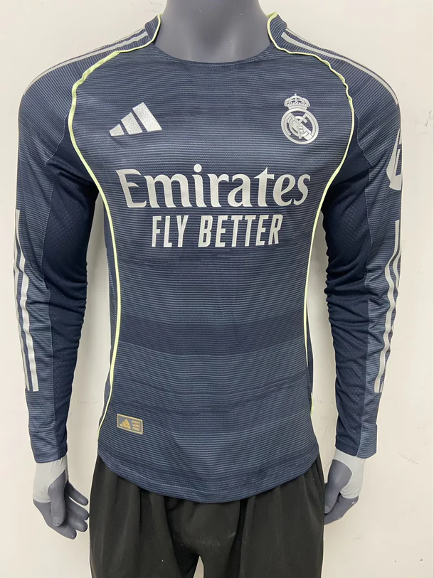 Real Madrid Maillot Version Match Exterieur Manches longues 2025-2026 Real Madrid Maillot Version Match Exterieur Manches longues 2025-2026