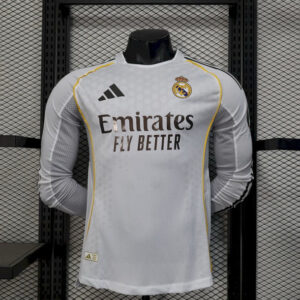 Real Madrid Maillot Version Match domicile manches longues 2025-2026