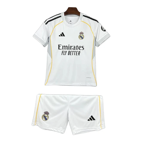 Real Madrid Maillot domicile blanc 2025-2026 – Enfant