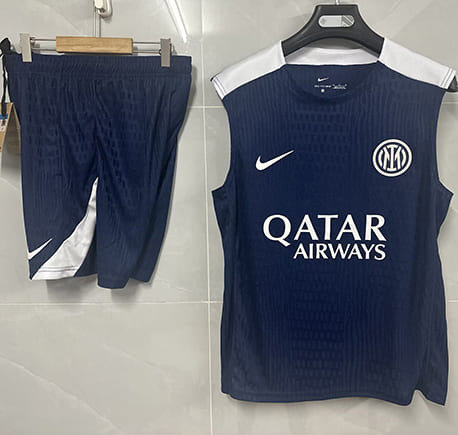 Debardeur Inter Milan+Short Bleu Blanc 2025 2026