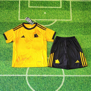 Maillot AS Roma Extérieur 2025 2026 Enfant -Orange Noir