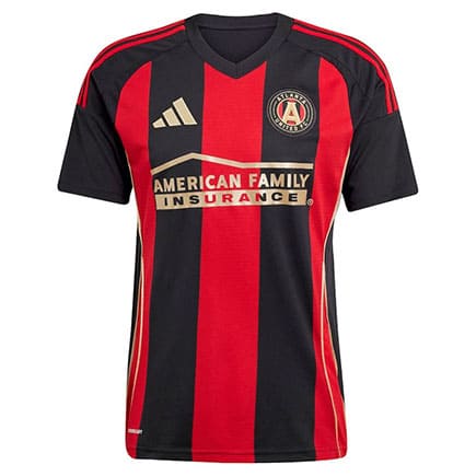 Maillot Atlanta United Domicile 2025 2026 -Rouge Noir Maillot Atlanta United Domicile 2025 2026 -Rouge Noir