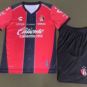 Maillot Atlas Domicile 2025 2026 Enfant -Rouge Noir