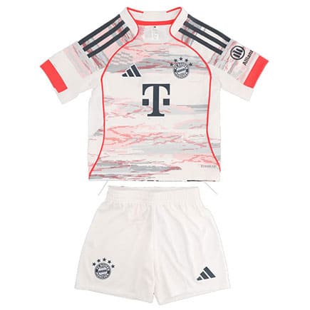 Maillot Bayern Munich Extérieur 2025 2026 Enfant -Blanc Rose