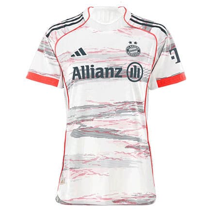 Maillot Bayern Munich Extérieur 2025 2026 Femme -Blanc Rose