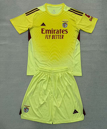 Maillot Benfica Gardien 2025 2026 Enfant -Jaune