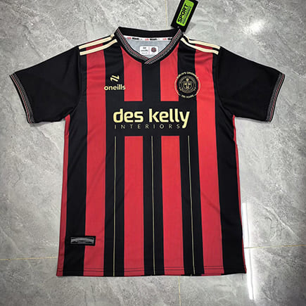 Maillot Bohemian FC Domicile 2025 2026 -Rouge Noir