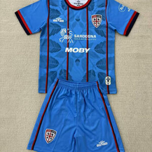 Maillot Cagliari Third 2025 2026 Enfant -Bleu