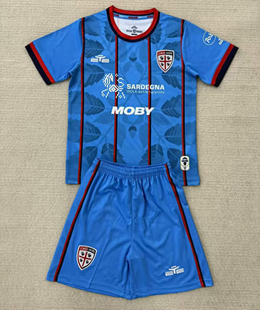 Maillot Cagliari Third 2025 2026 Enfant -Bleu