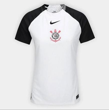Maillot Corinthians Domicile 2025 2026 Femme Blanc Noir