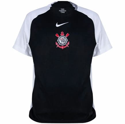 Maillot Corinthians Extérieur 2025 2026 Noir Blanc