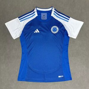 Maillot Cruzeiro Domicile 2025 2026 Femme -Bleu Blanc