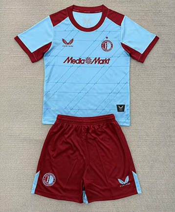 Maillot Feyenoord Third 2025 2026 Enfant -Bleu Rouge