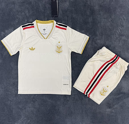 Maillot Flamengo Third 2025 2026 Enfant -Blanc